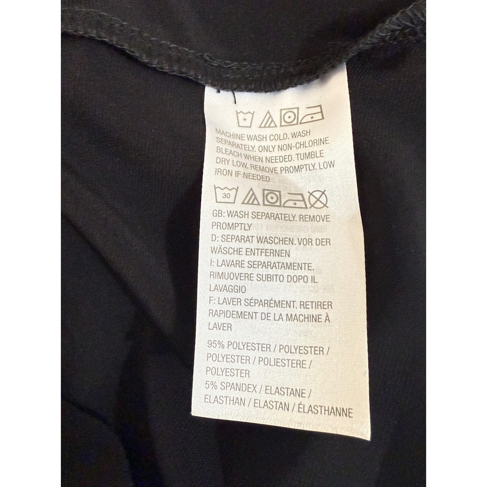 Susan Graver Tiered Liquid Knit Black Maxi Dress Size Medium - Picture 6 of 6